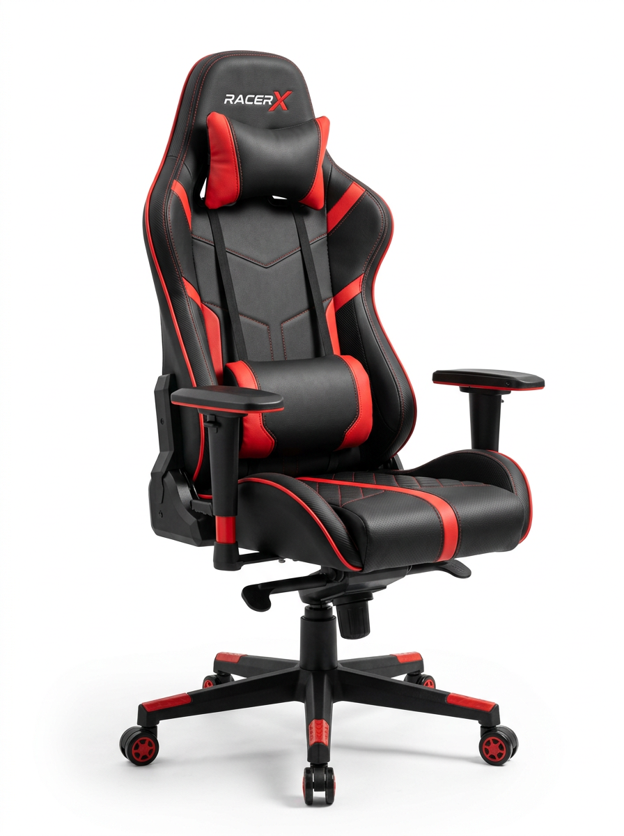 NexoVelocity RX — Silla de juego negra y roja