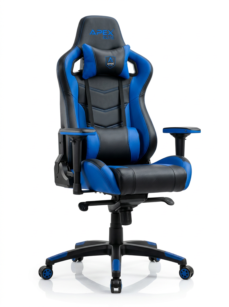 NexoArctic Force — Silla gamer azul y negra