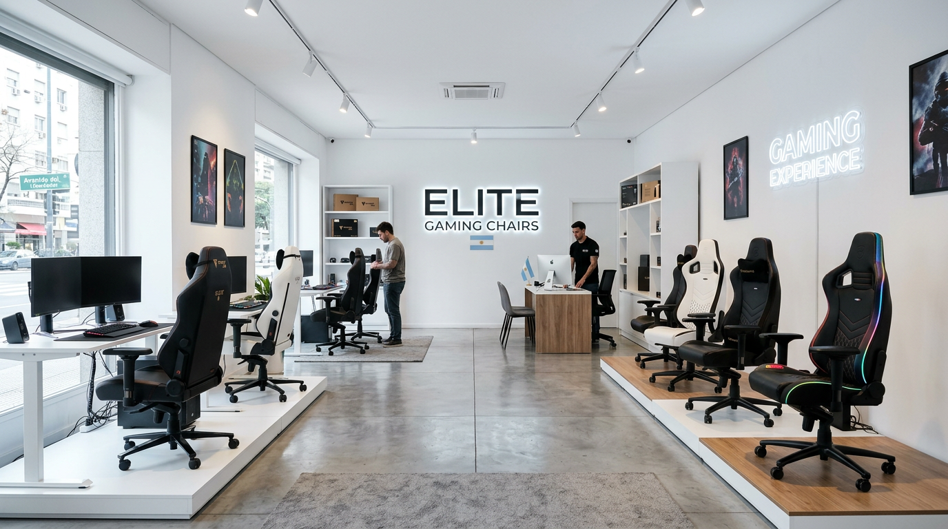 Showroom NexoJuego Buenos Aires — tienda de sillas de juego premium